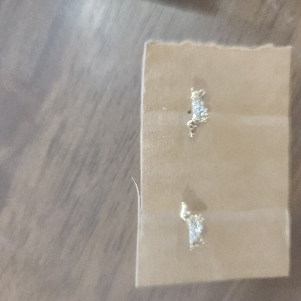 Elegant Gold and Silver Stud Earrings